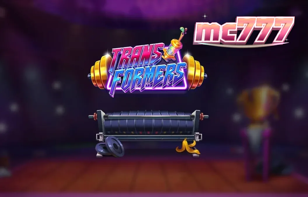 Tampilan visual slot Transformers dengan karakter Brosephine dan latar arena neon.